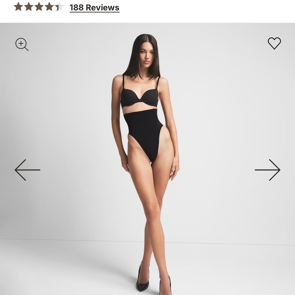 SKIMS Black Shapewear thing